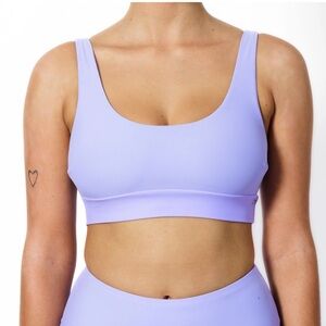 Zaful Lilac Lavender Purple Padded Sports Bra Bikini Top New